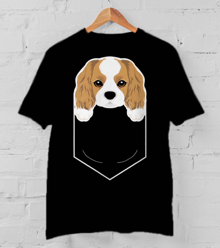 Cavalier King Charles Spaniel In My Pocket Cute Dog T-Shirt