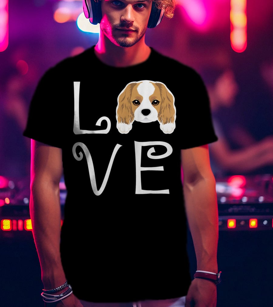 Cavalier King Charles Spaniel Love Puppy Dog Owner T-Shirt