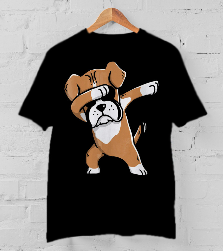 Dabbing Boxer Dog Kids Boxer Dog T-Shirt