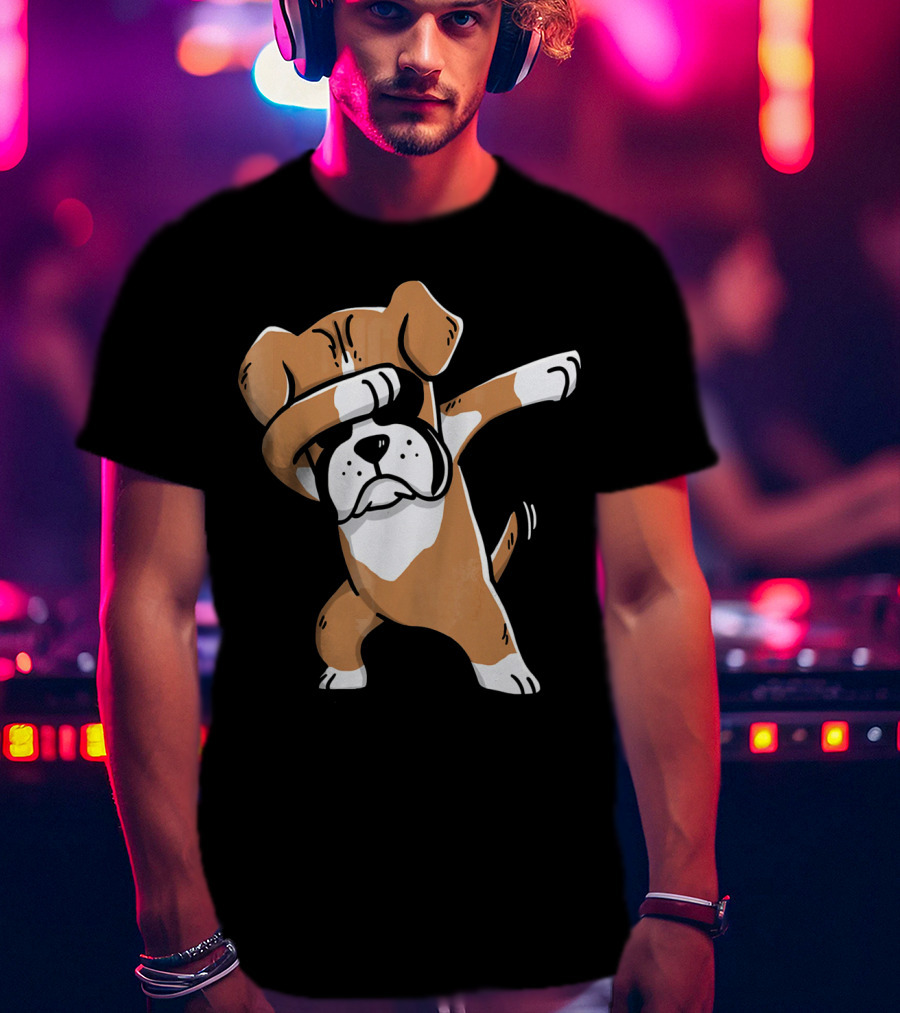 Dabbing Boxer Dog Kids Boxer Dog T-Shirt
