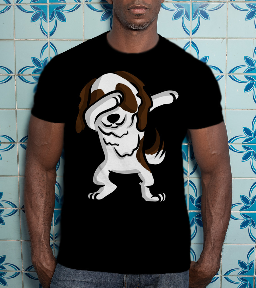 Dabbing Shih Tzu Dog Dab Pose Cartoon T-Shirt