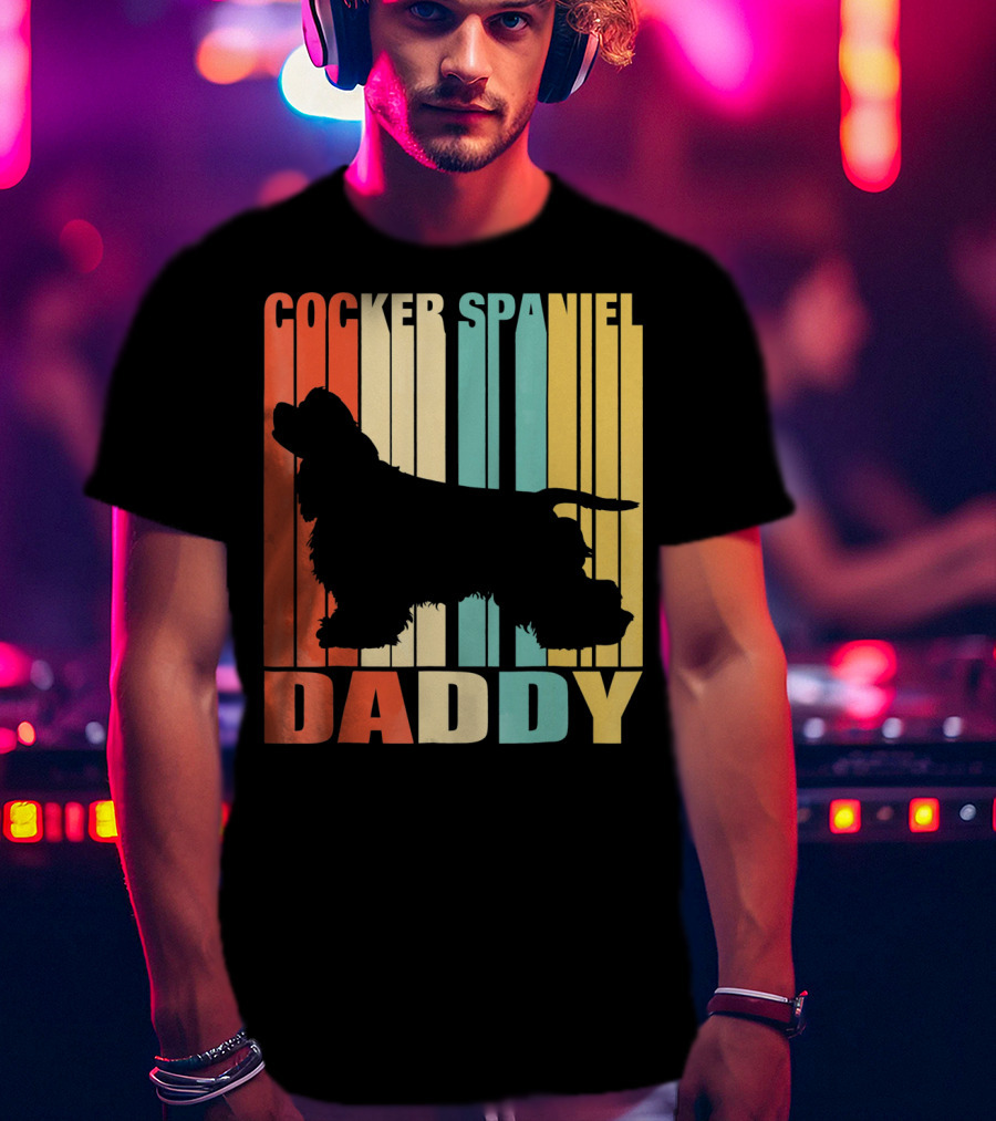 Cocker Spaniel Daddy Vintage T-Shirt