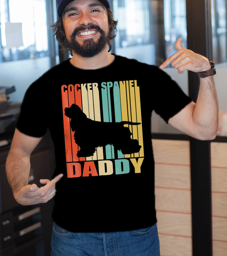 Cocker Spaniel Daddy Vintage T-Shirt