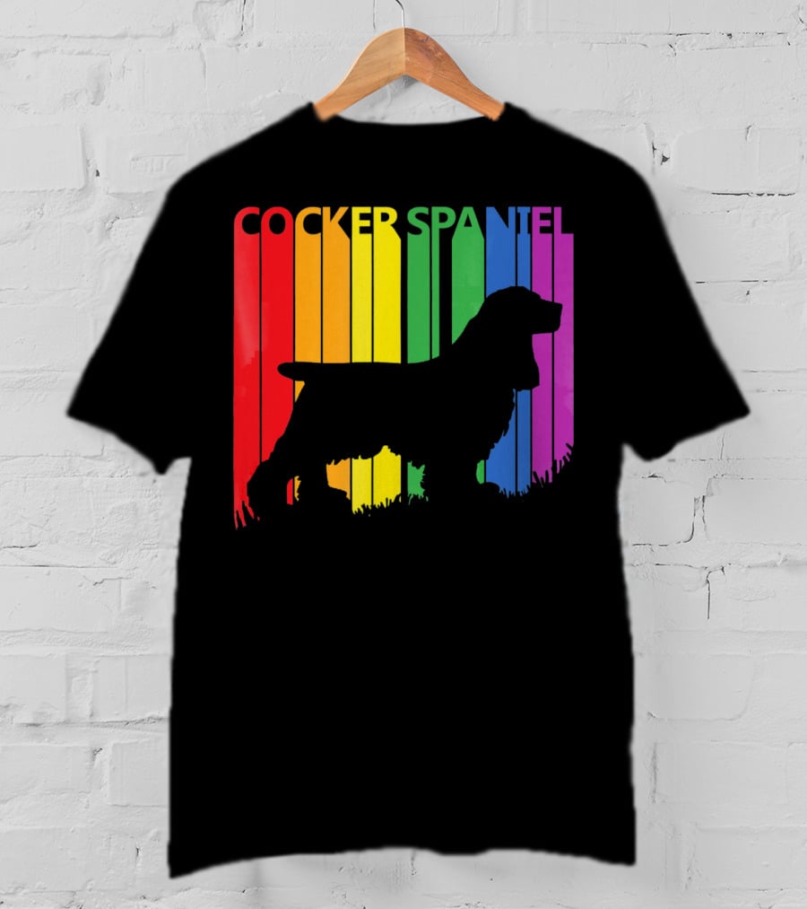 Cocker Spaniel Rainbow T-Shirt