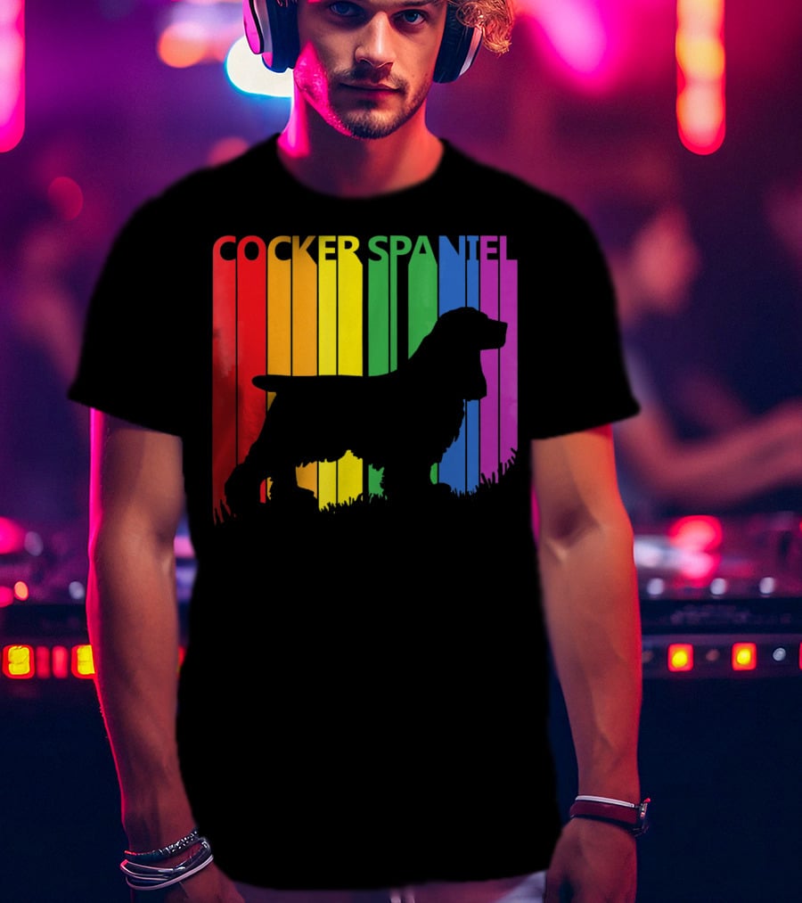 Cocker Spaniel Rainbow T-Shirt