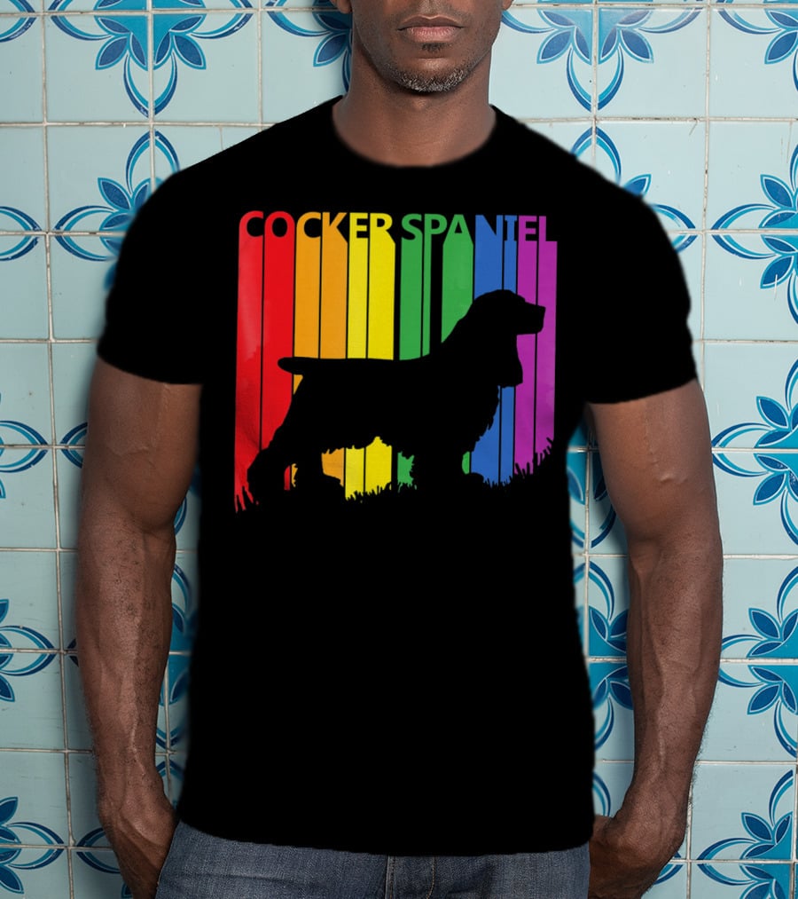 Cocker Spaniel Rainbow T-Shirt