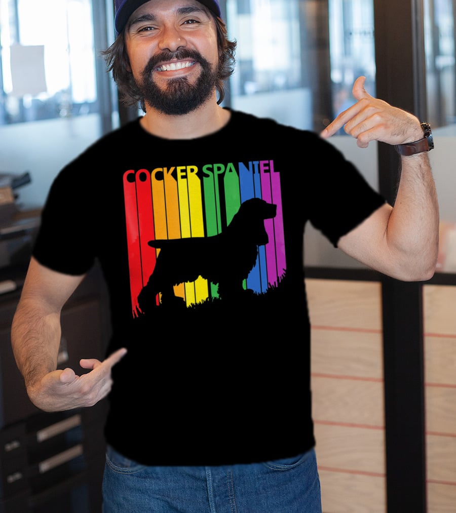 Cocker Spaniel Rainbow T-Shirt
