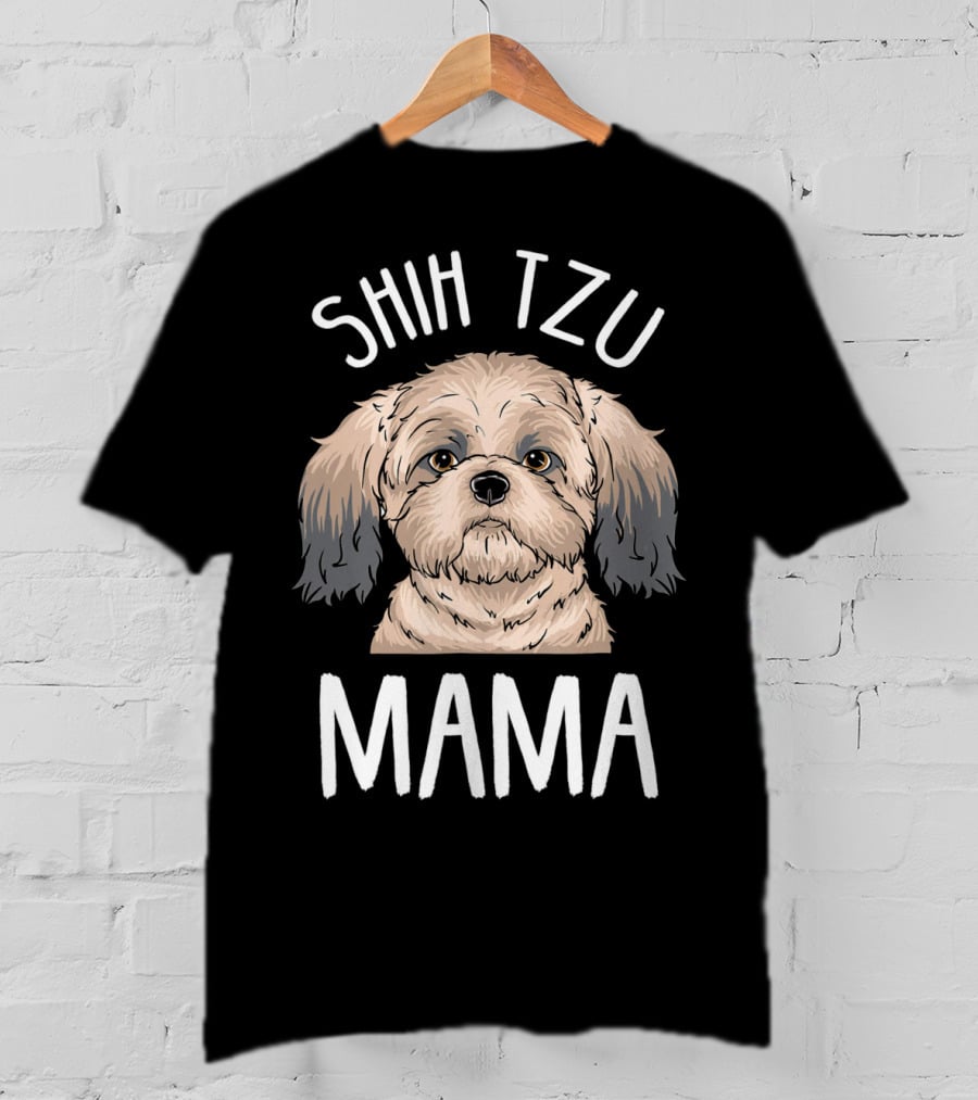 Shih Tzu Mama Funny Shih Tzu Mom T-Shirt