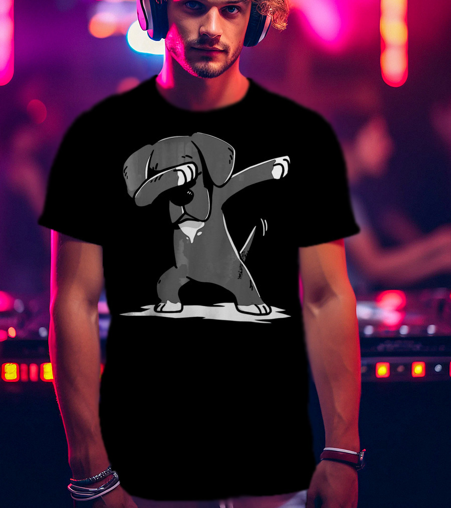 Great Dane Dog Dabbing Cute Funny Dab Dance T-Shirt