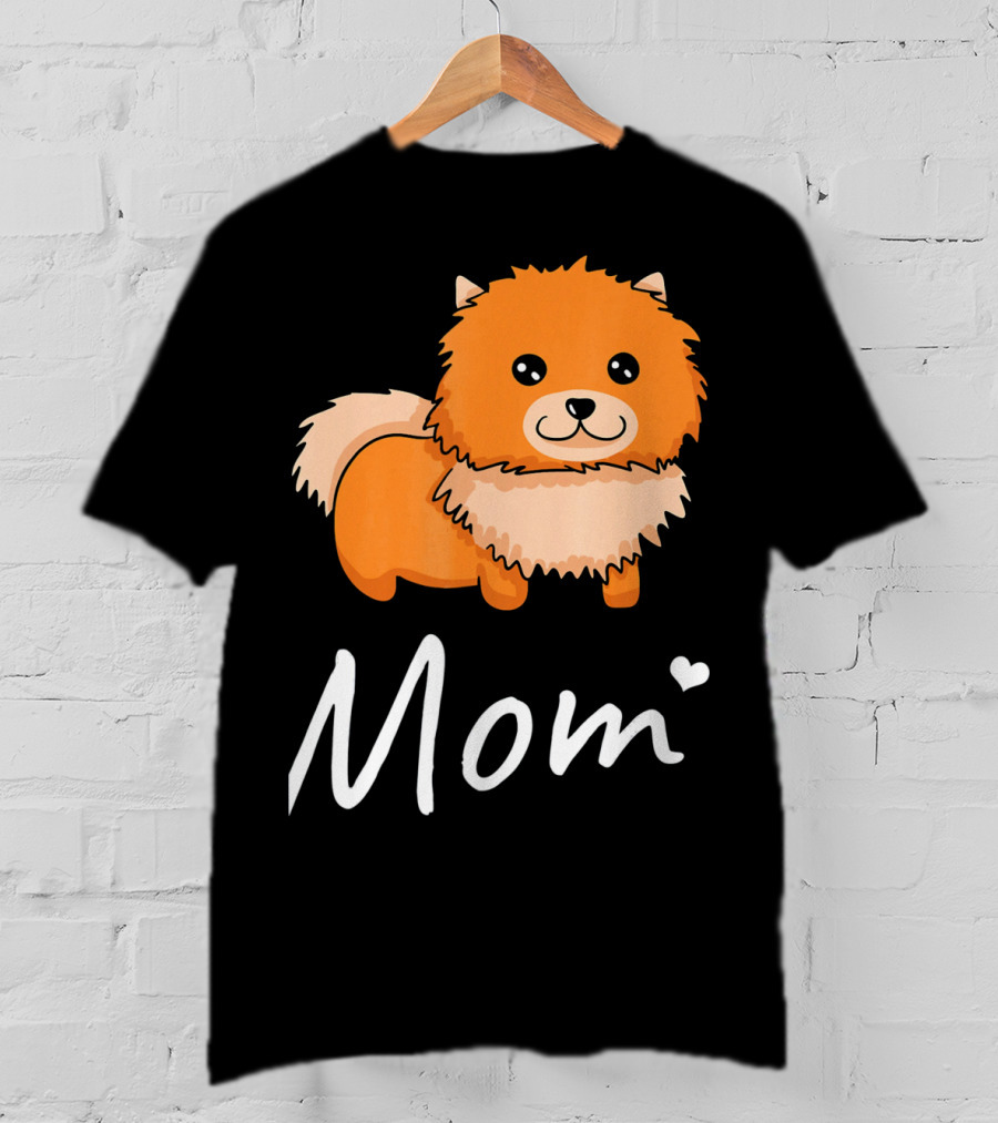 Pomeranian Mom I Love Dogs Dog Moms T-Shirt