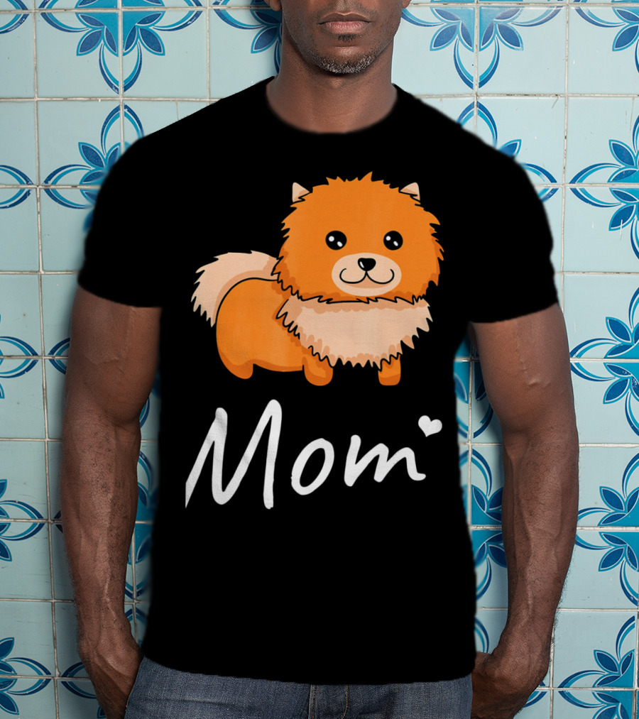 Pomeranian Mom I Love Dogs Dog Moms T-Shirt