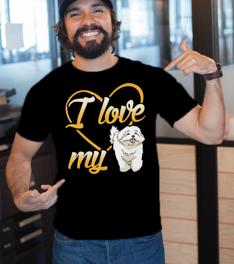 I Love My Maltese Dog Heart T-Shirt