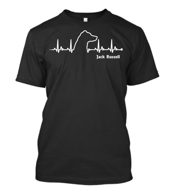 Jack Russell Dog Heartbeat Line T-Shirt