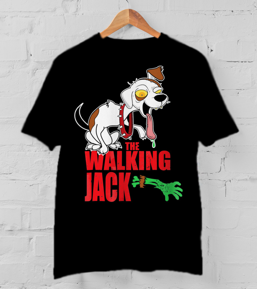 The Walking Jack Russell Terrier Zombie Hall T-Shirt