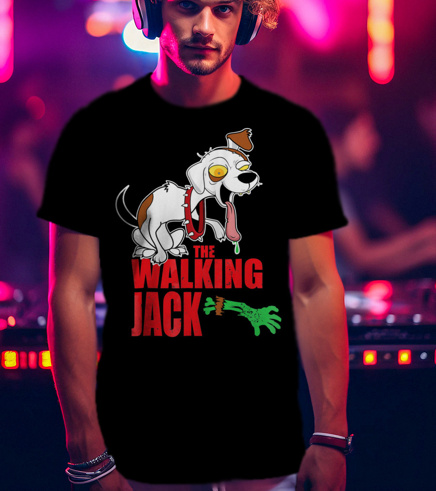 The Walking Jack Russell Terrier Zombie Hall T-Shirt