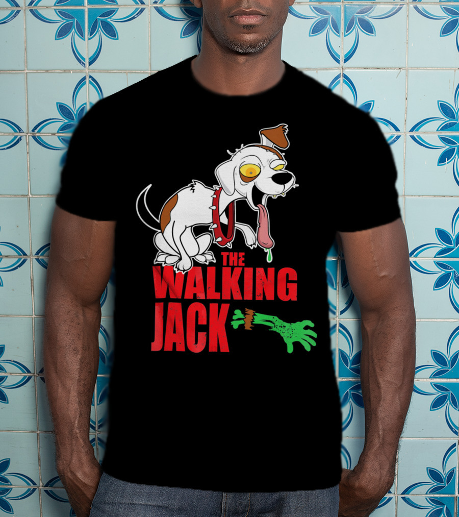 The Walking Jack Russell Terrier Zombie Hall T-Shirt