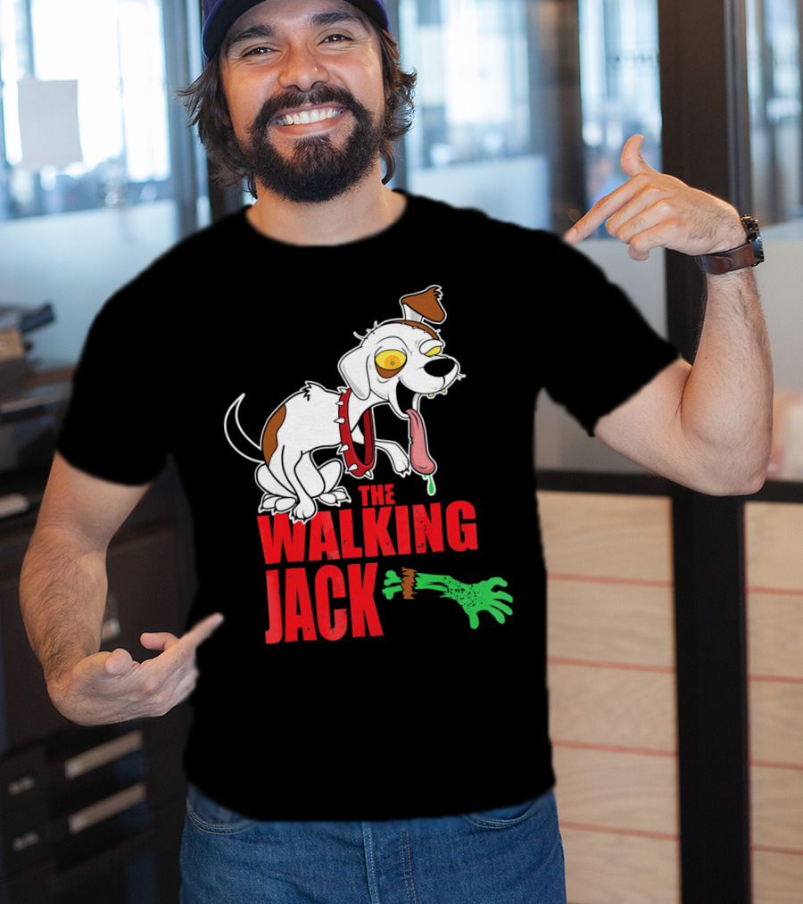 The Walking Jack Russell Terrier Zombie Hall T-Shirt