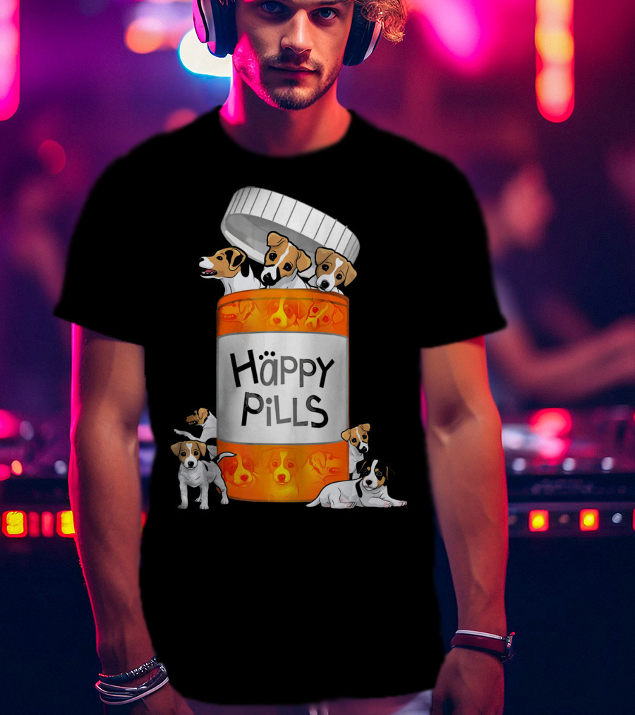 Happy Pills Jack Russell Terrier T-Shirt