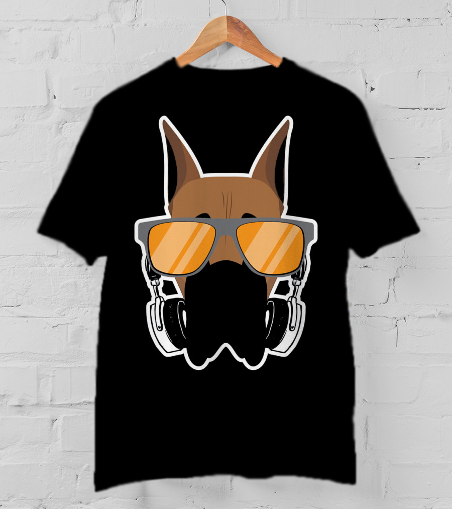 DJ Great Dane With Headphones And Sunglasses T-Shirt