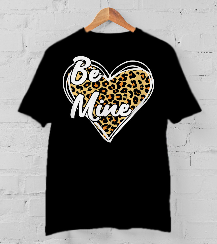 Be Mine Leopard Heart T-Shirt