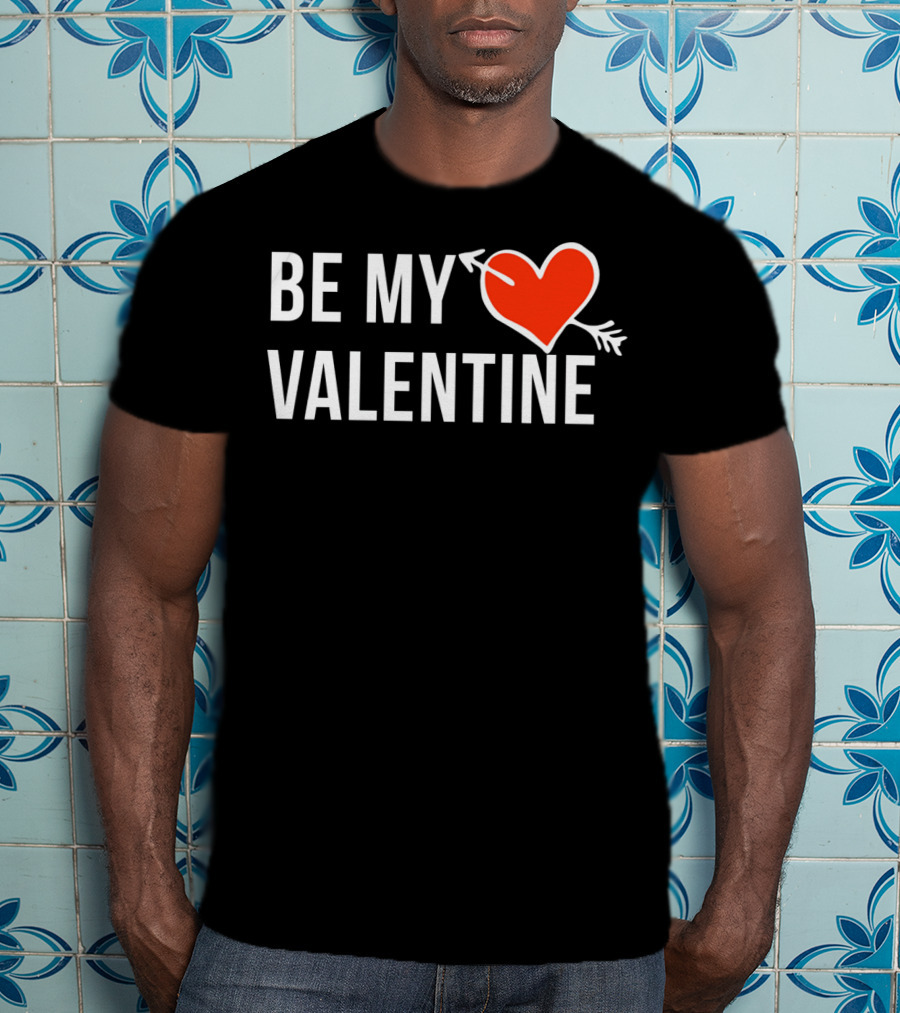 Be My Valentine Heart And Arrow T-Shirt