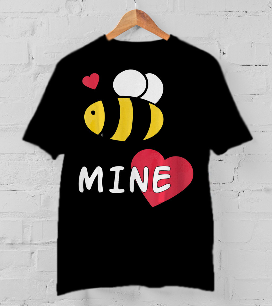 Bee Mine Valentine's Day Puns With Hearts T-Shirt