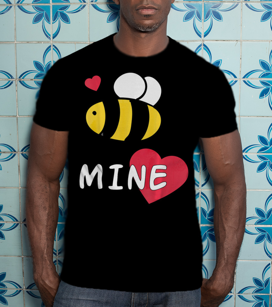 Bee Mine Valentine's Day Puns With Hearts T-Shirt