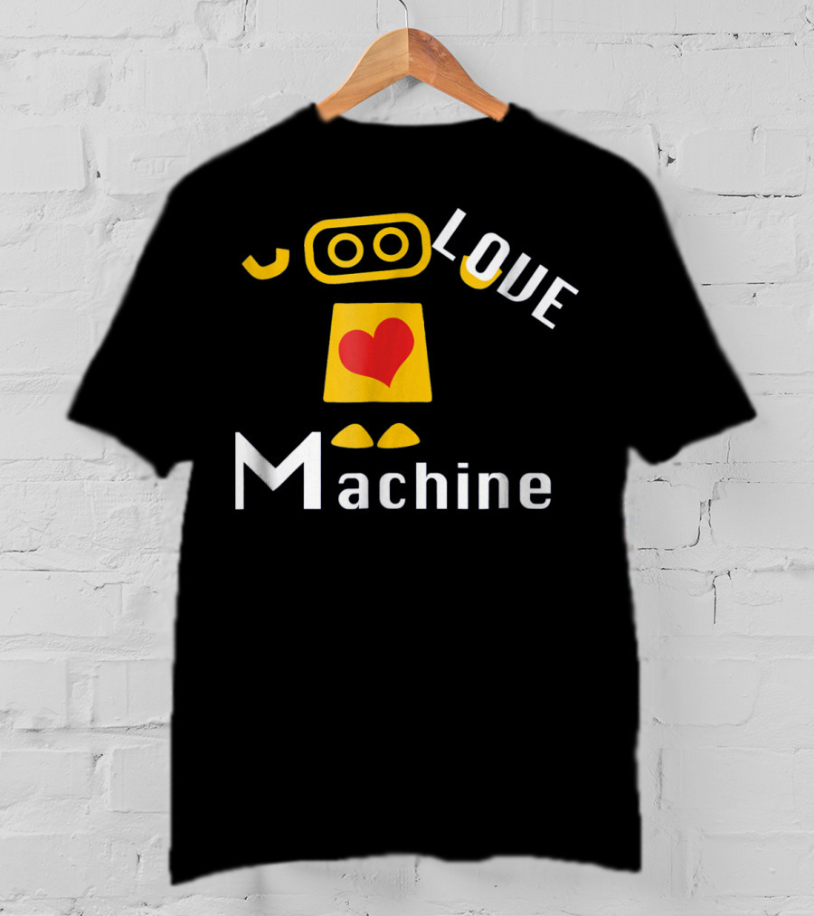 Boys Valentines Day Red Robot Love Machine T-Shirt