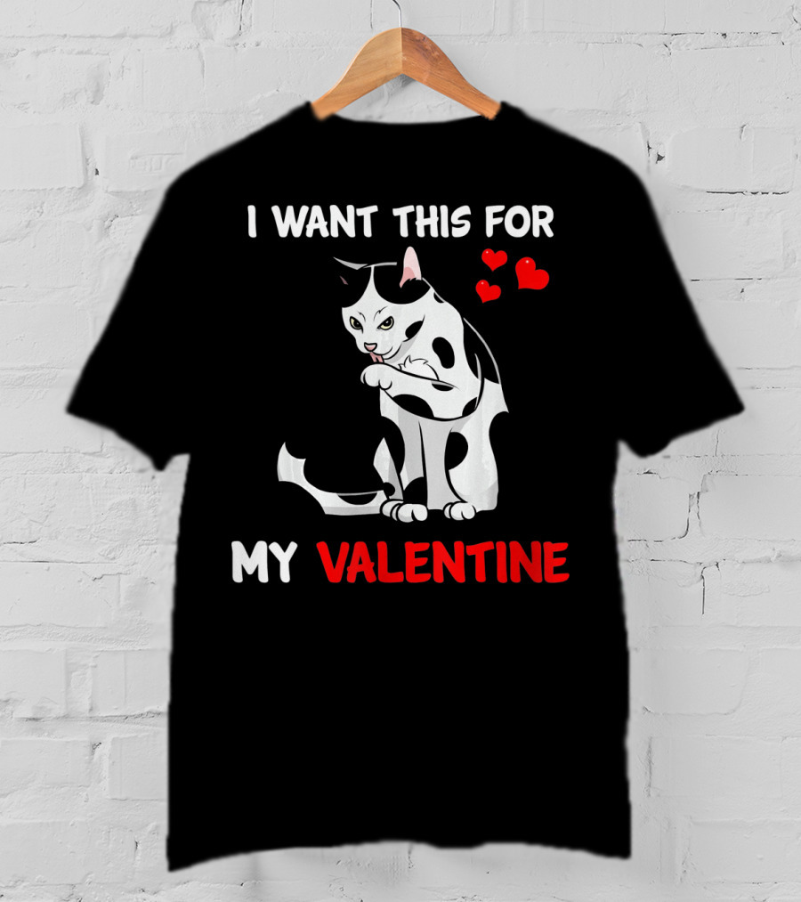 I Want This Cat For My Valentine T-Shirt