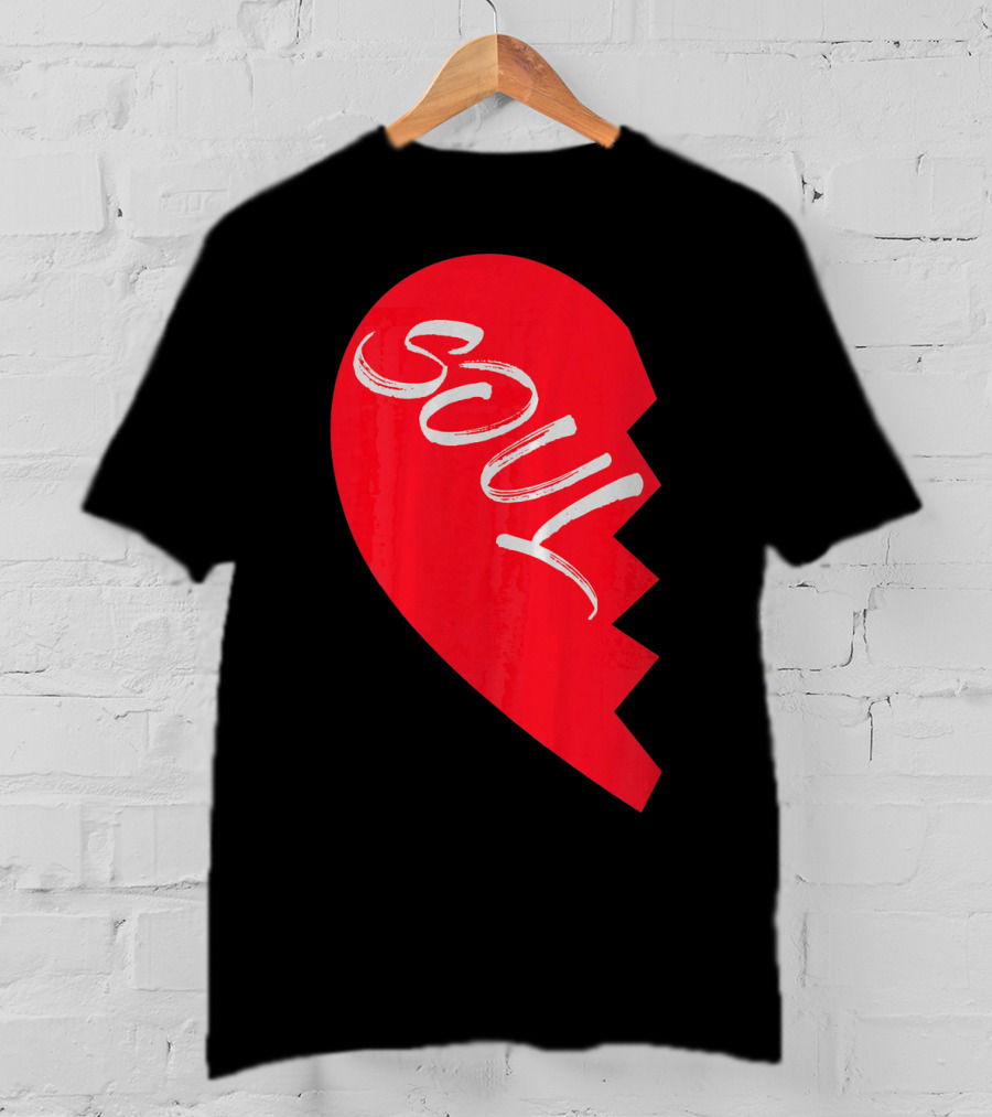 Couple Half Heart Soulmate Valentines Soul T-Shirt