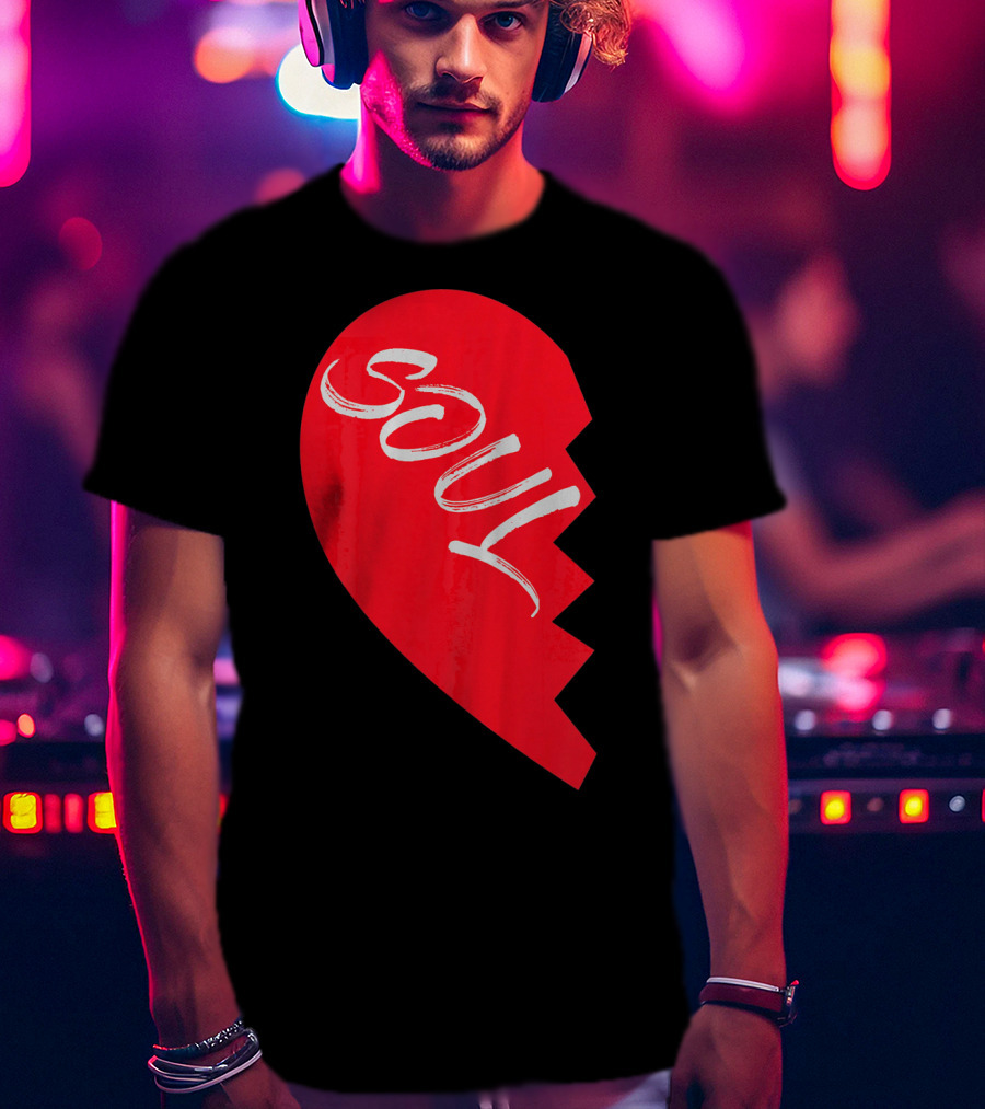 Couple Half Heart Soulmate Valentines Soul T-Shirt