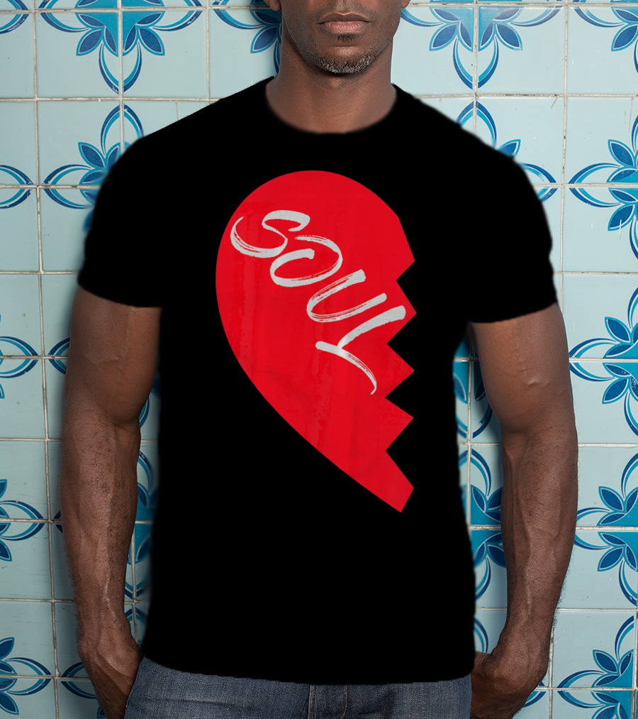 Couple Half Heart Soulmate Valentines Soul T-Shirt