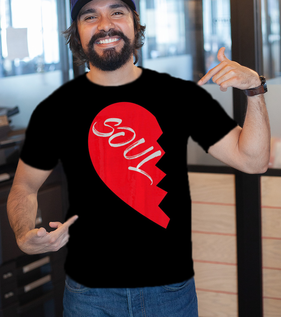 Couple Half Heart Soulmate Valentines Soul T-Shirt