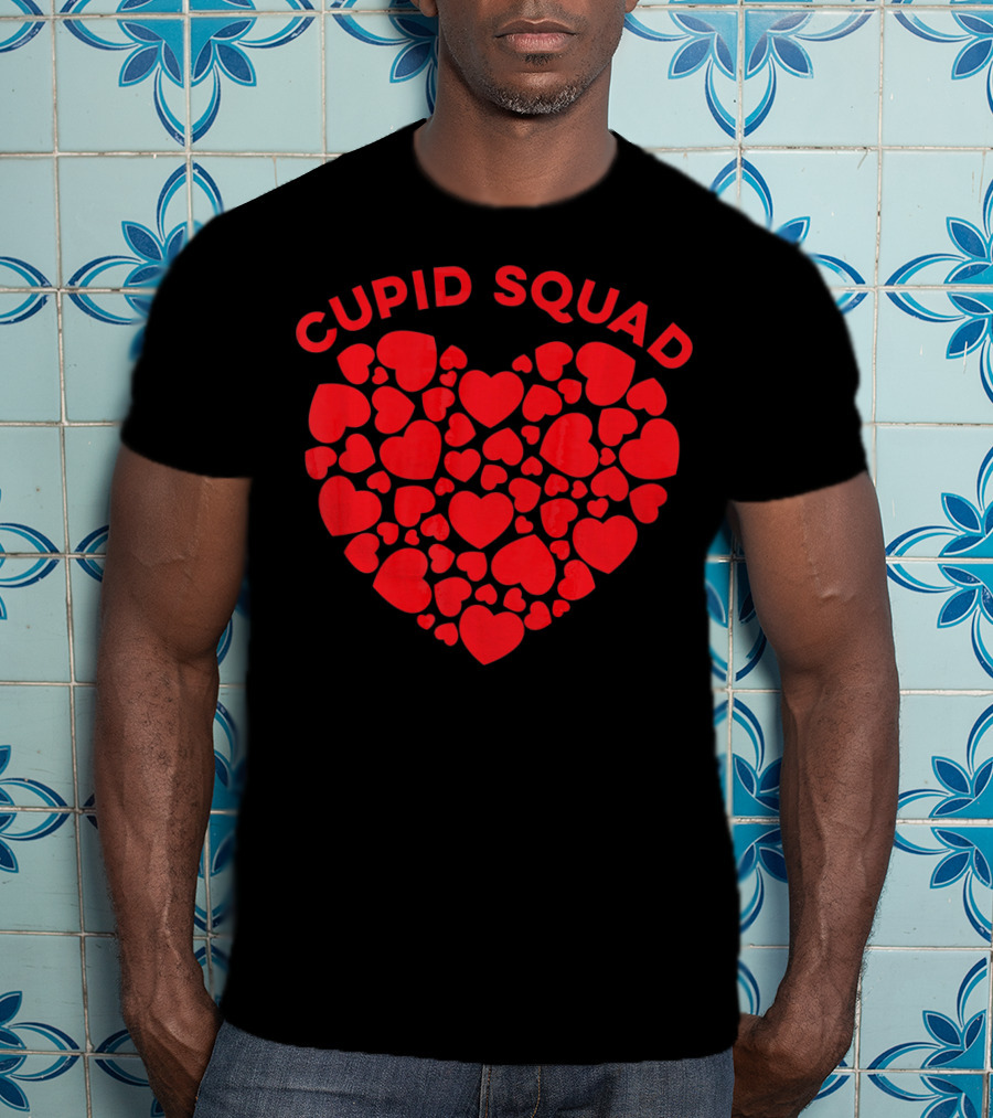 Cupid Squad Valentines Heart T-Shirt