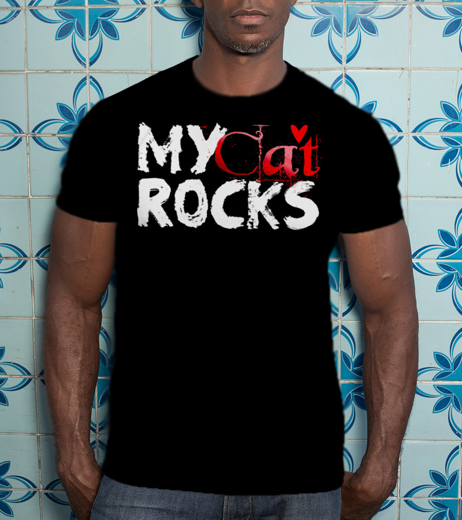 My Cat Rocks Valentine Love T-Shirt