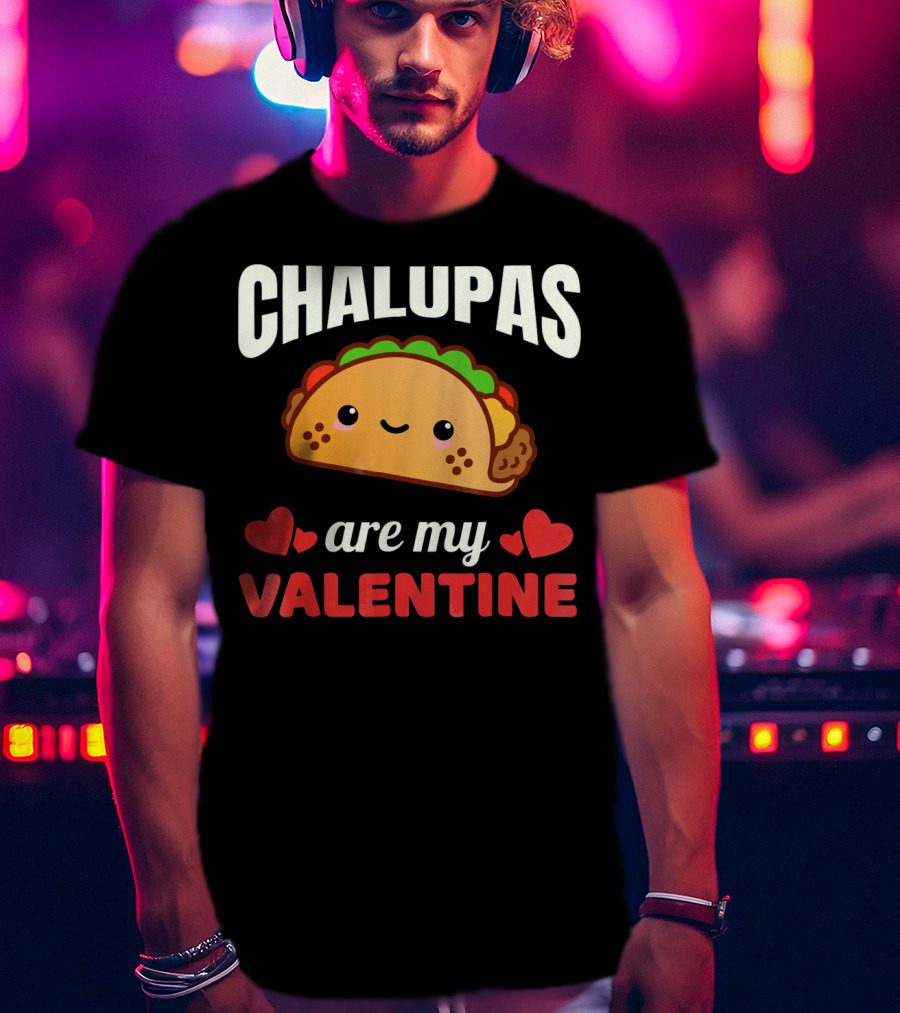 CHALUPAS Are My Valentine With Hearts And Smiling Chalupa T-Shirt