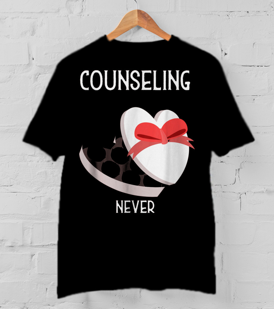 Counseling Never Heart Gift Box T-Shirt