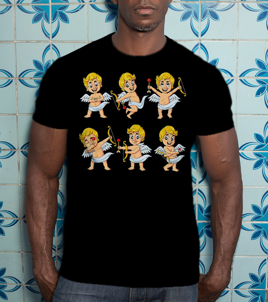 Dancing Cupids Valentine Dance Challenge With Arrows And Bows T-Shirt