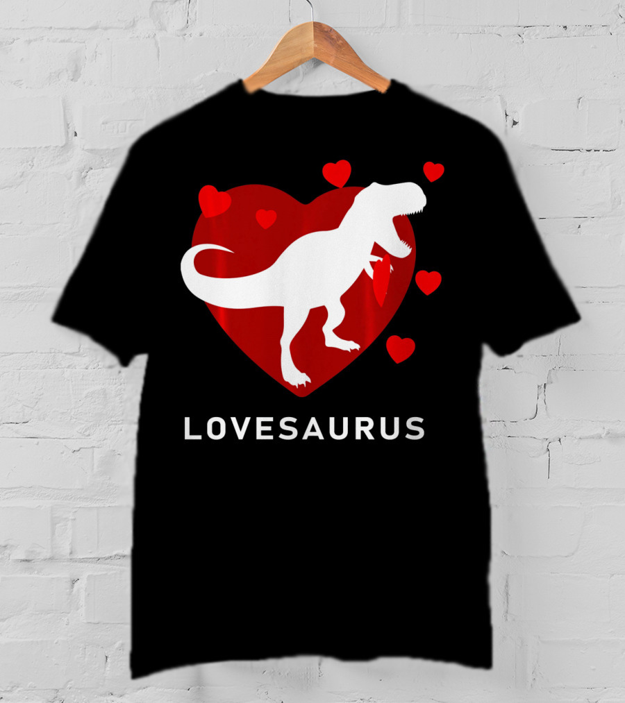 Dinosaur TRex Lovesaurus Kids T-Shirt