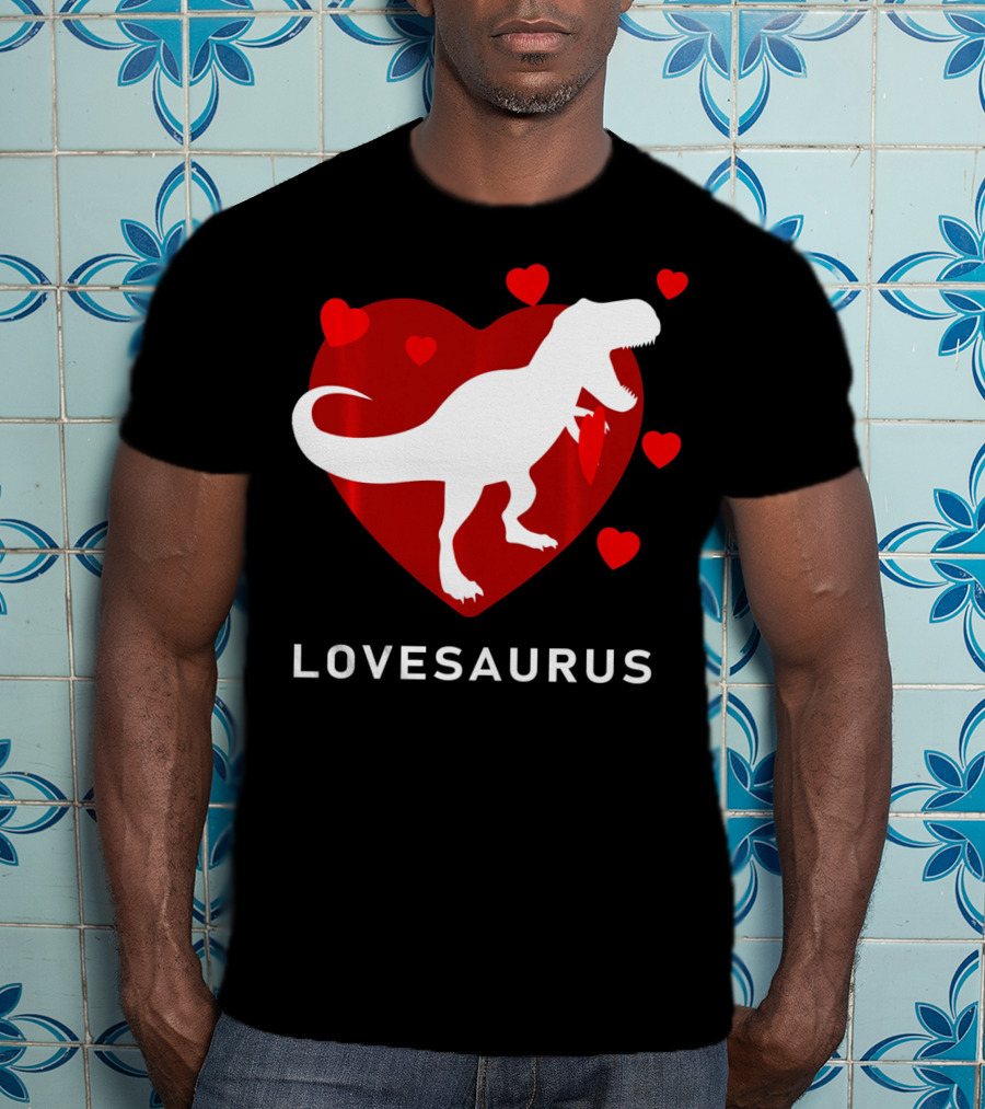 Dinosaur TRex Lovesaurus Kids T-Shirt