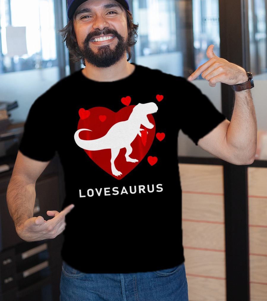 Dinosaur TRex Lovesaurus Kids T-Shirt