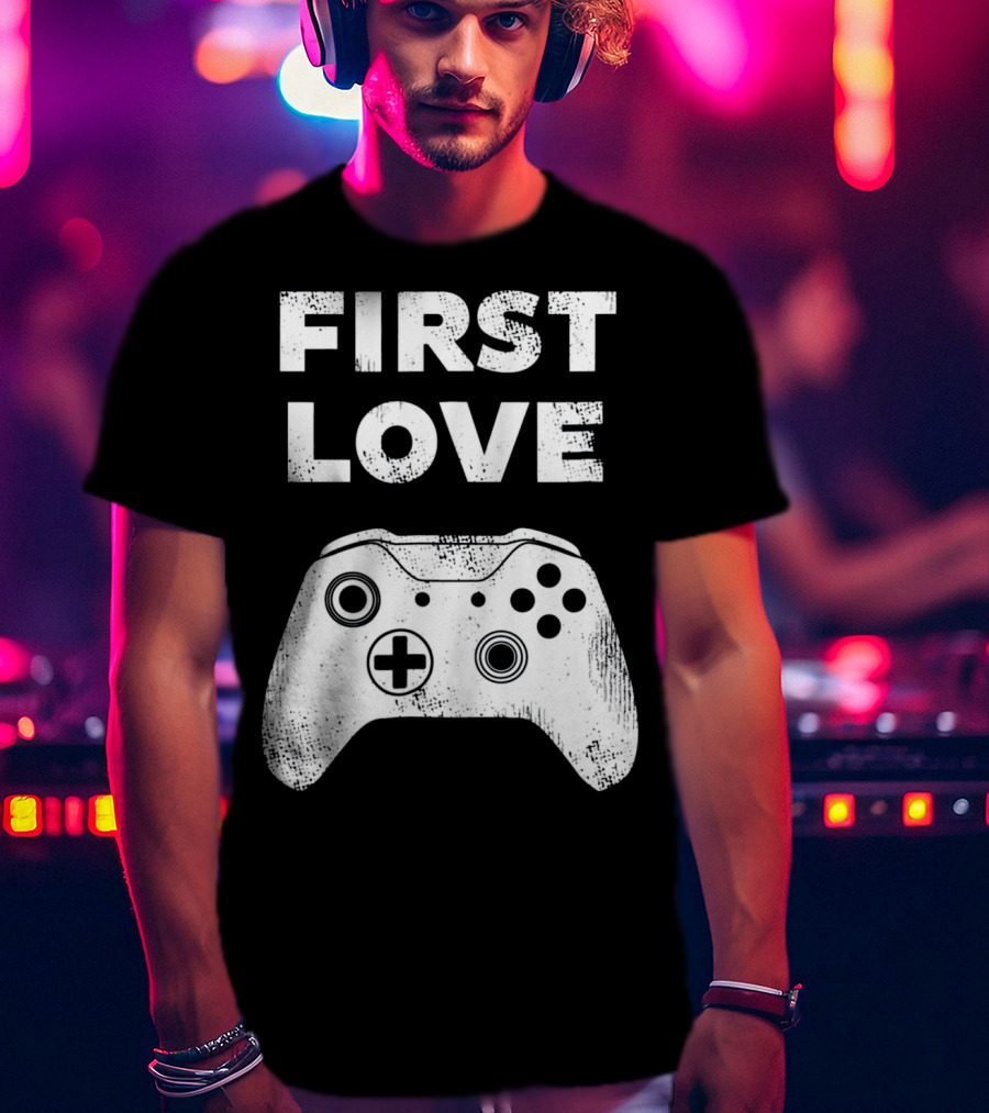 First Love Game Controller Video Gamer Valen T-Shirt