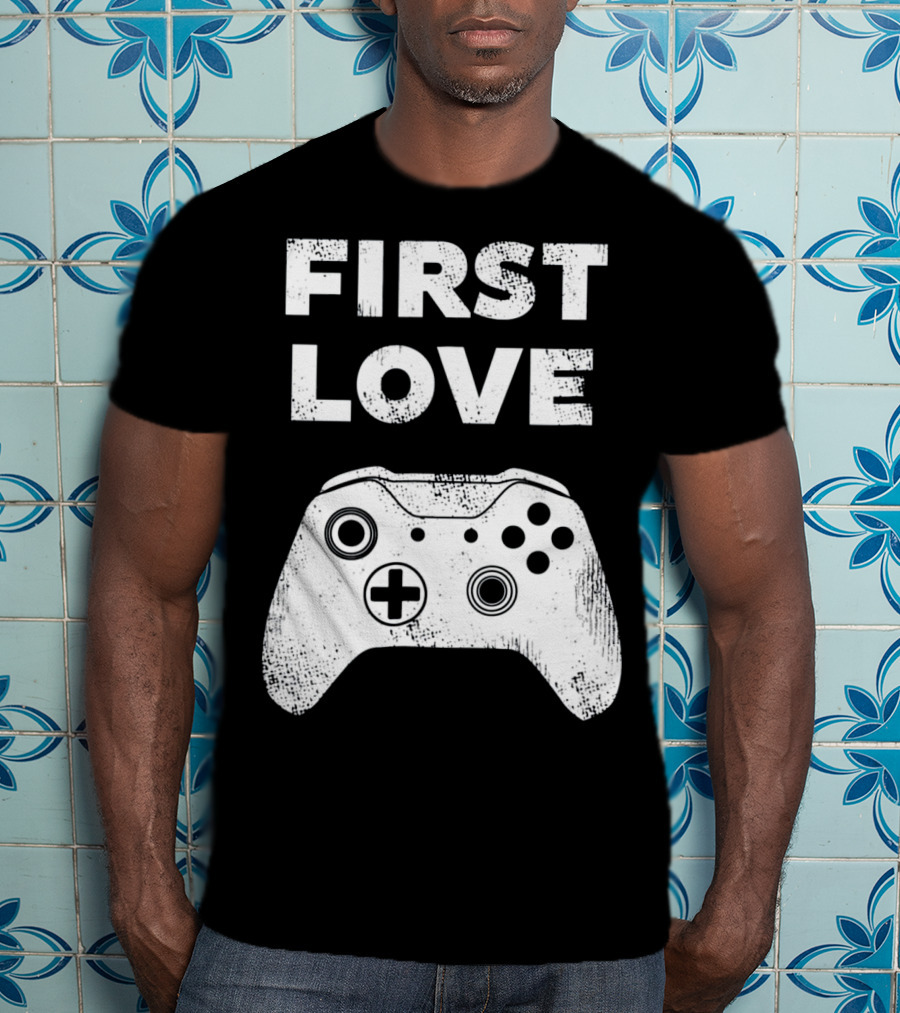 First Love Game Controller Video Gamer Valen T-Shirt