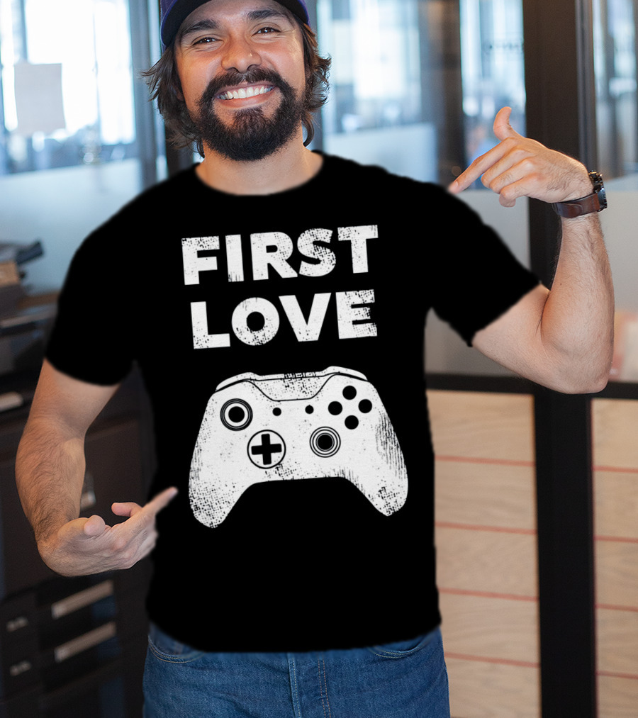 First Love Game Controller Video Gamer Valen T-Shirt