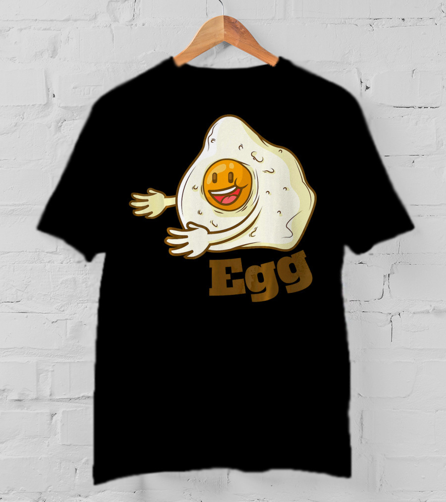 Funny Bacon And Egg Duo Valentines Hugging Egg T-Shirt