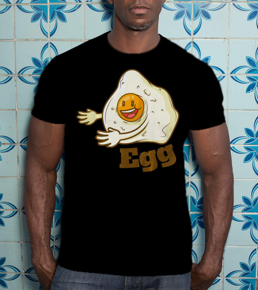 Funny Bacon And Egg Duo Valentines Hugging Egg T-Shirt
