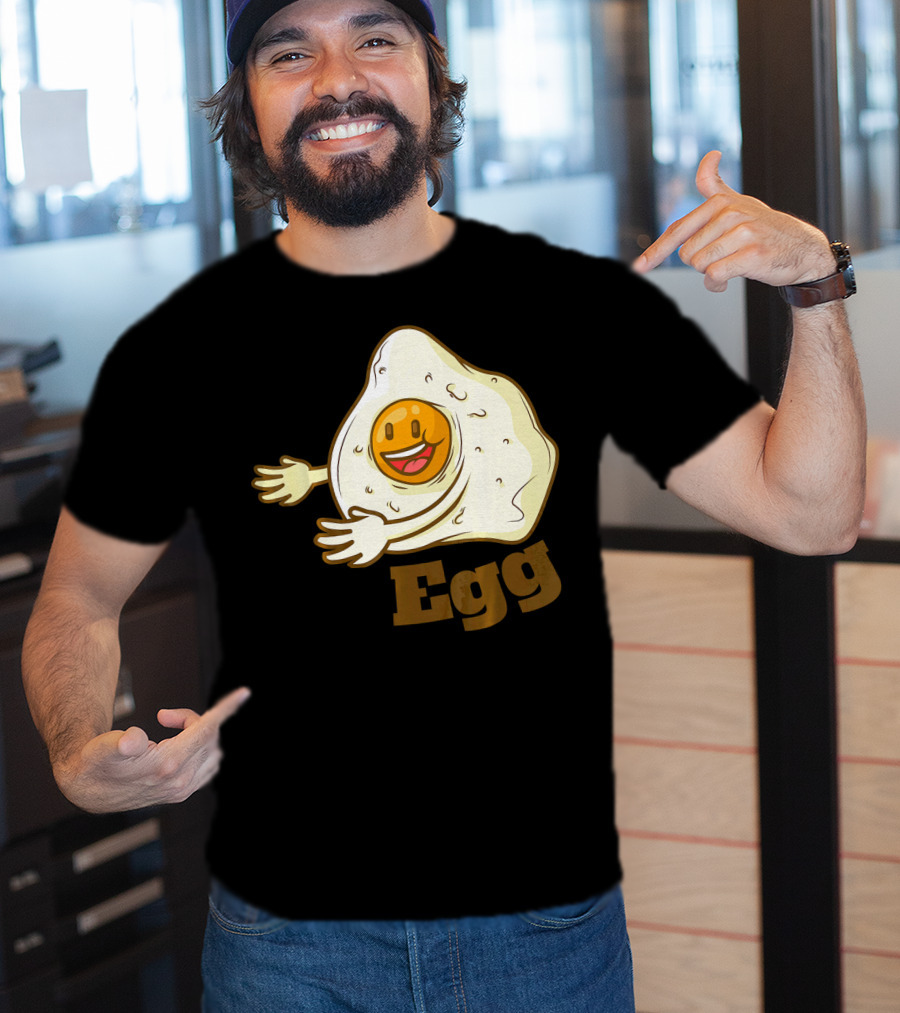 Funny Bacon And Egg Duo Valentines Hugging Egg T-Shirt