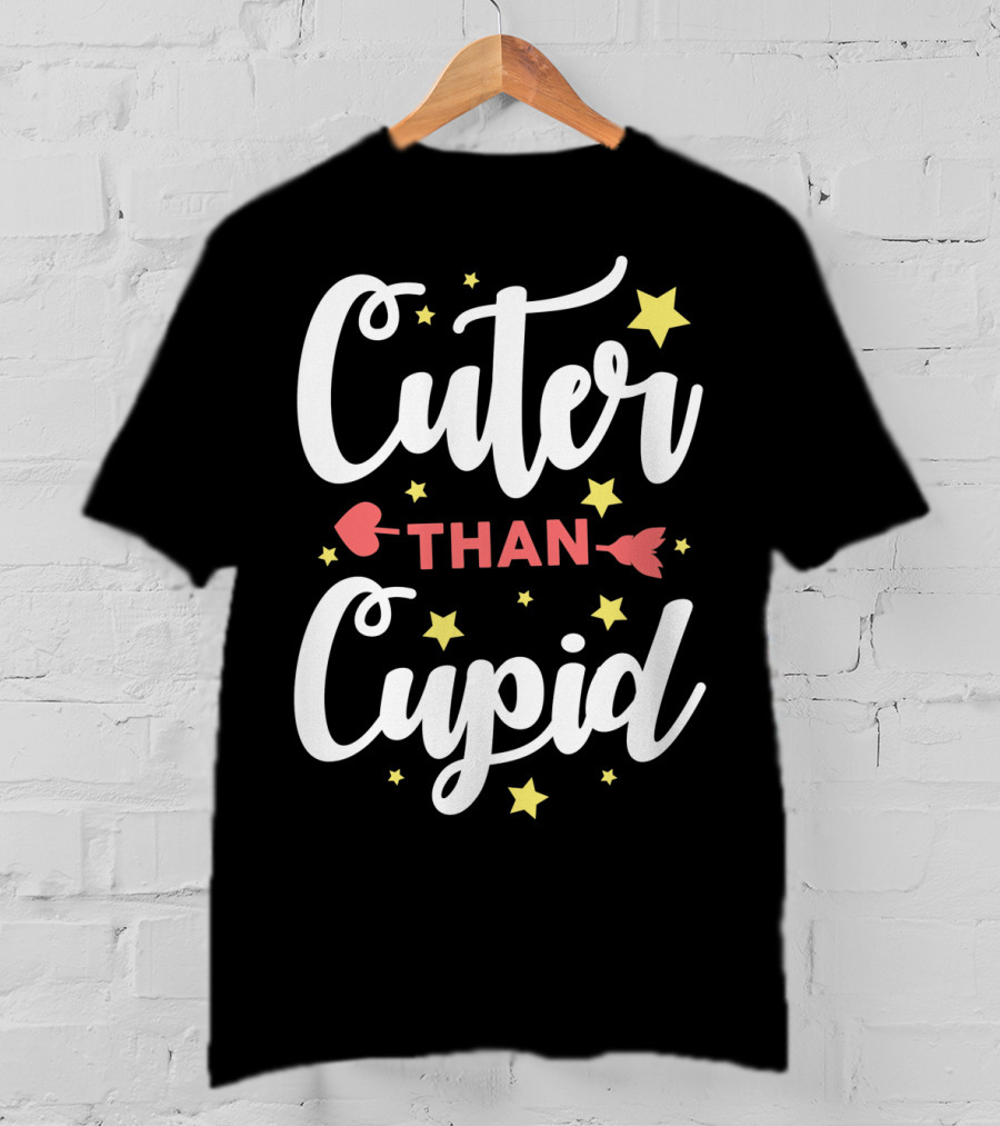 Cuter Than Cupid Arrow Funny Stars T-Shirt