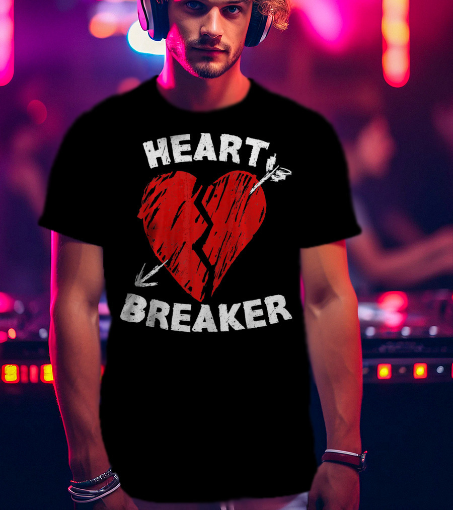 Heartbreaker Valentines Day Idea Heart T-Shirt