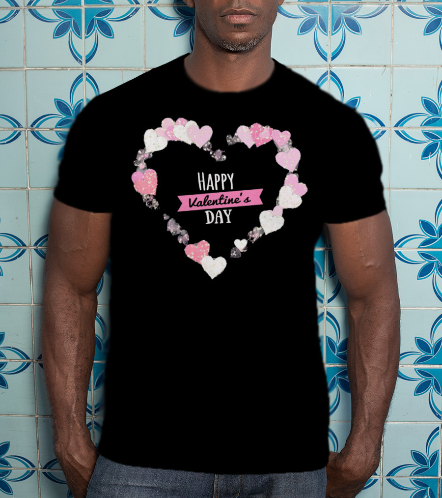 Happy Valentine's Day Heart With Cute Lover T-Shirt